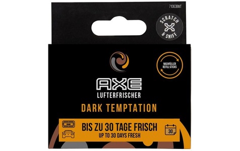 Axe, AXE Nachfüllstick Lufterfrischer ALU VENT Dark Temptation, Axe Nachfüllung Stick zu Alu Refill Vent Dark Temptation 2 Stück