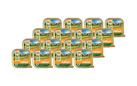 HofCat, HofCat Nassfutter Geflügel, 16 x 100g, HofCat Nassfutter Geflügel, 16 x 100g