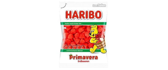 Haribo Süssigkeiten, Haribo Primavera Erdbeeren 175g, Haribo Primavera Erdbeeren 175g