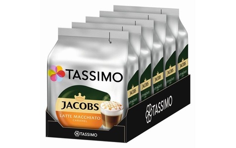 Tassimo, TASSIMO Kaffeekapseln T DISC Latte Macchiato Caramel 40 Portionen, TASSIMO Kaffeekapseln T DISC Latte Macchiato Caramel 40 Portionen