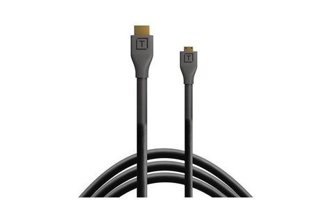 Tether Tools, Tether Tools Kabel TetherPro HDMI Micro zu HDMI 2.0, 3 m Schwarz, Tether Tools Kabel TetherPro HDMI Micro zu HDMI 2.0, 3 m Schwarz