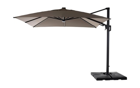 CoCon, COCON Sonnenschirm mit LED, 300 x 300 cm, hängend, Taupe, COCON Sonnenschirm mit LED, 300 x 300 cm, hängend, Taupe