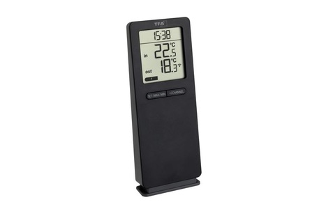 TFA Dostmann, TFA Dostmann Funk-Thermometer LOGOneo Funk-Thermometer digital Schwarz, TFA Dostmann Funk-Thermometer NeoLogo, Schwarz