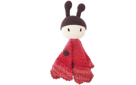 Rico Design Häkelset Baby Blankies Marienkäfer, 8-teilig