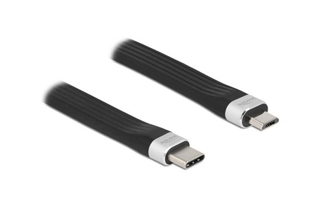 undefined, DeLOCK 86793 USB Kabel 0,135 m USB 2.0 USB C Schwarz, Silber