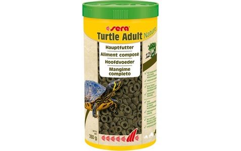 Sera, sera Thermometer Digital Aquaristikzubehör, sera Hauptfutter Turtle Adult Nature, 1000 ml, 260g
