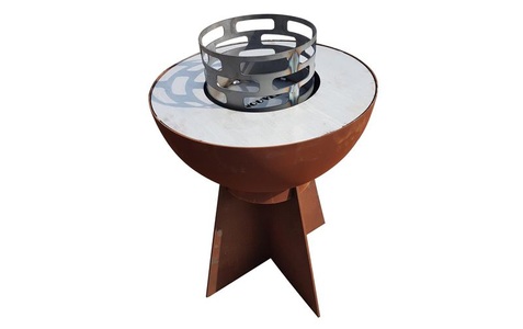 Nouvel, Feuer- und Grillkugel FIREBALL PRO 60, gerostet, Ø 60cm, Nouvel Kombigrill »60 PRO«