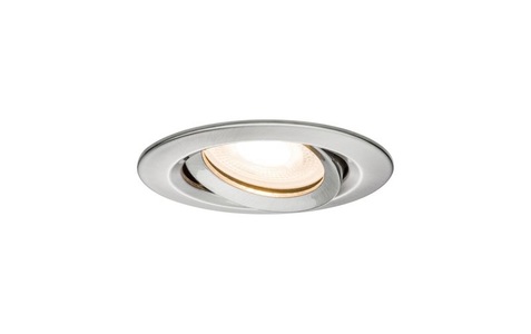 Paulmann, Paulmann Nova Bad-Einbauleuchte Halogen EEK: abhängig v. Leuchtmittel (A++ - E) GU10, GU5.3 35 W IP65 Eisen (gebürstet), Paulmann Einbauspot Nova Plus, GU10/GU5.3, 35 W, Eisen