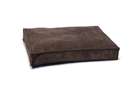 Designed by Lotte, Designed by Lotte Hundekissen Gerippt 100x70x15 cm Braun, Designed by Lotte Hunde-Bett Ribbed Braun 100x70x15cm