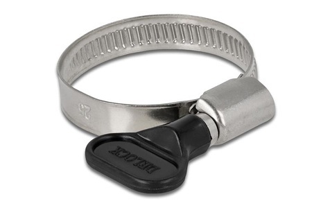 Delock, Delock Schlauchschellen-Set 25-40 mm, Schwarz 10 Stück, Delock Schlauchschellen-Set 25-40 mm, Schwarz 10 Stück