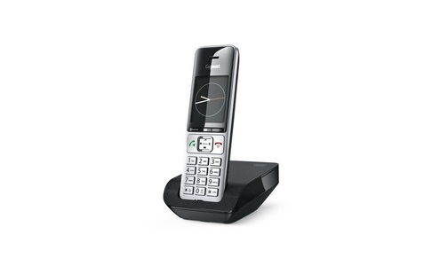 Gigaset, GIGASET COMFORT 500 - Schnurlostelefon (Schwarz/Silber), Gigaset Schnurloses DECT-Telefon »Gigaset Comfort 500«