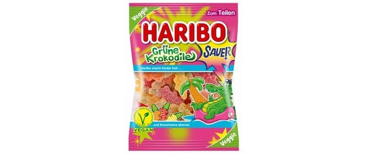 HARIBO, Haribo Grüne Krokodile Sauer 200g, Haribo Grüne Krokodile sauer 175g
