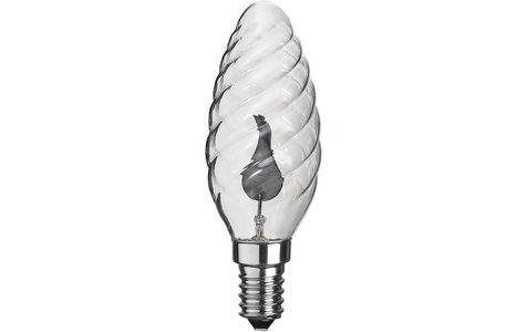 Star Trading, STAR TRADING Glühbirne CLEAR TWISTED E14, Star Trading Lampe Flame Lamp 3 W (25 W) E14 Warmweiss