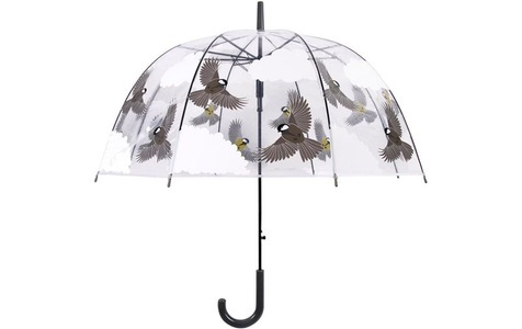 Esschert Design, Esschert Design Regenschirm 81 cm Vögel Beidseitig Bedruckt TP274, Esschert Design Schirm Vogel zweiseitig Mehrfarbig