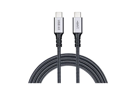 onit USB4-Kabel Pro USB C - USB C 5 m, Grau/Schwarz