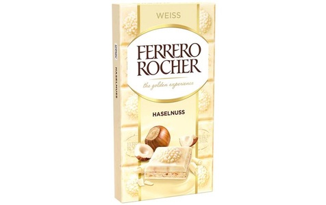 Ferrero, Raffaello, Ferrero Rocher Tafel Weiss 90g, Ferrero Rocher Tafel Weiß 90g
