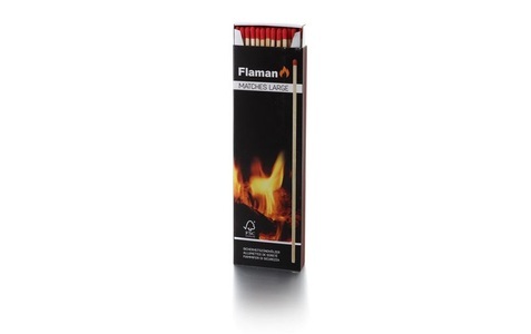 FLAMAN, FLAMAN Zündhölzer MATCHES X- LARGE, Flaman Grillanzünder Matches XL, 60 Stück, FSC