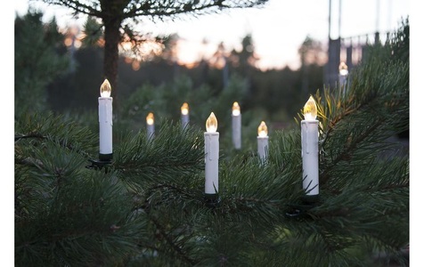 Star Trading, Star Trading - Kerze LED - Weiss, Parforce Traditional Hunting Christbaumkerzen »LED Baumkerze Wireless«, 10 St.-flammig, Fernbedienung im Lieferumfang enthalten