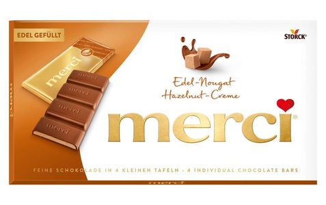 Storck, Storck Schokolade Merci Edel-Nougat 112, Storck Tafelschokolade Merci Edel-Nougat 112 g