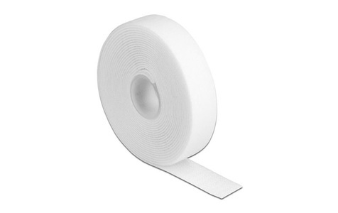 Delock, Delock Klettband 3m x 20mm Weiss, Delock Klettband 3m x 20mm Weiss