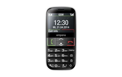 Emporia, Emporia Active V50 4G Black Mobiltelefon, EMPORIA ACTIVE.4G - Mobiltelefon (Schwarz/Silber)