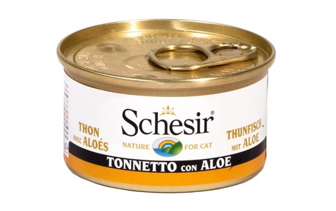 Schesir, Schesir Thunfisch mit Aloe in Gelee 85g, Schesir Nassfutter Thunfisch & Aloe in Gelée, 85 g
