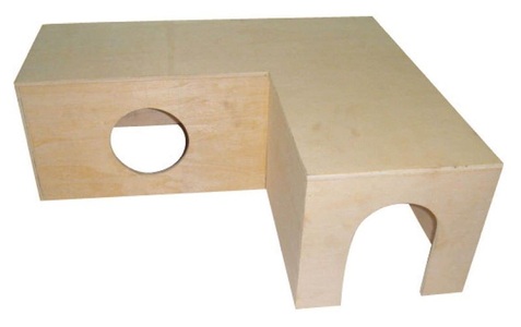 swisspet, SP Eck Meerschweinchenhaus, 51x43x18cm, SwissPet Meerschweinchenhaus, 51 x 43 x 18 cm