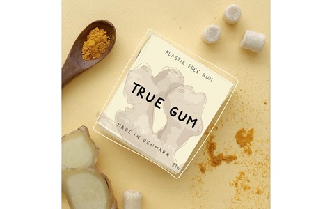 True Gum, True Gum Kaugummi Ingwer & Kurkuma 21 g, True Gum