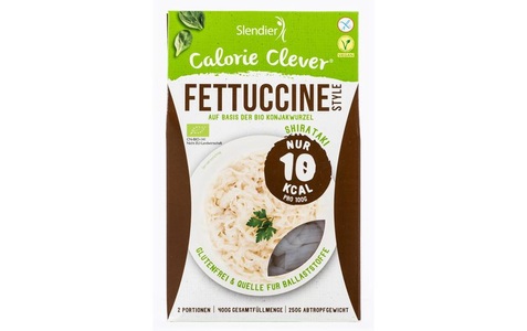 Slendier, Slendier Konjak Fettuccine Style 400 g, Slendier Bio Konjak Fettucine Style