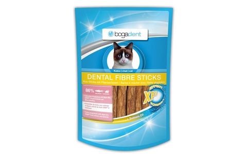 undefined, Bogar - Katzen-Snack Dental Fibre Sticks mit Lachs, zur Zahnpflege, bogadent Dental Fibre Sticks Lachs Katze (50g)