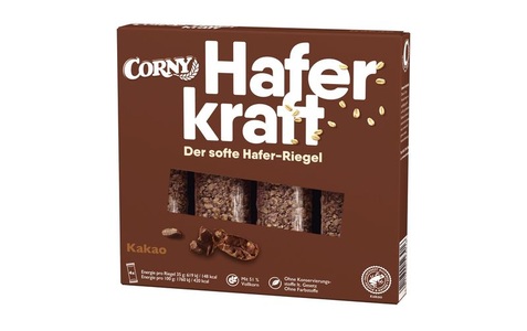 Corny, Corny Schokoladenriegel Haferkraft 4 Stück à 35 g, Corny Haferkraft Kakao