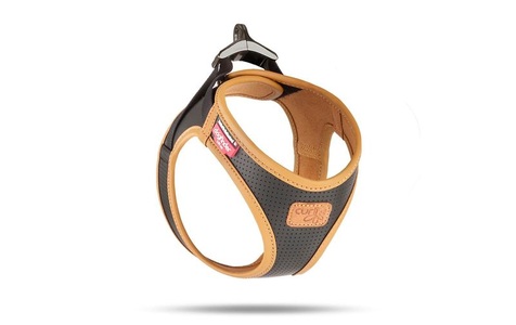 curli, curli Geschirr Apfelleder, 3XS, Schwarz, Curli Hunde-Geschirr »Geschirr Apfelleder«, Leder