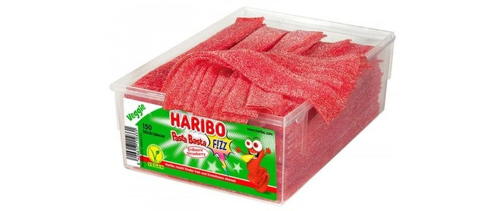 HARIBO, Haribo Pasta Basta Erdbeere FIZZ 150 Stk., Haribo Pasta Basta Erdbeere FIZZ 150 Stück