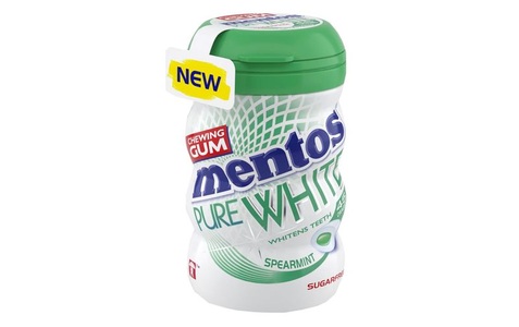 Mentos, Mentos Gum Pure Fresh Spearmint 90g, Mentos Gum Pure White Spearmint 90g