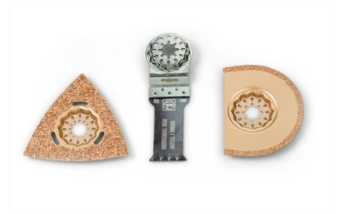 Fein, Fein 35222967070 Combo SL TILEWORKING Multifunktionswerkzeug-Zubehör-Set 1 St., Fein Zubehörset Combo Starlock, 3-teilig