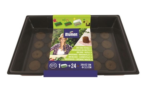 Samen Mauser, Samen Mauser Gewächshaus + 24 Kokosquelltabletten Anzucht, Blumen Gewächshaus + 24 Kokosquelltabletten