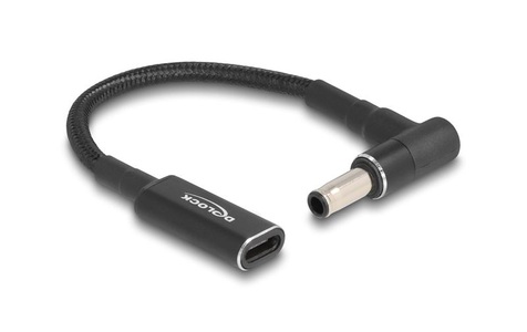 Delock, Delock Ladekabel USB-C zu Samsung 5.5 x 3 mm 90° gewinkelt, 15 cm, Delock Ladekabel USB-C zu Samsung 5.5 x 3 mm 90° gewinkelt, 15 cm