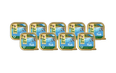 BioDog, BioDog Nassfutter Fisch, 9 x 300g, BioDog Nassfutter Fisch, 9 x 300g