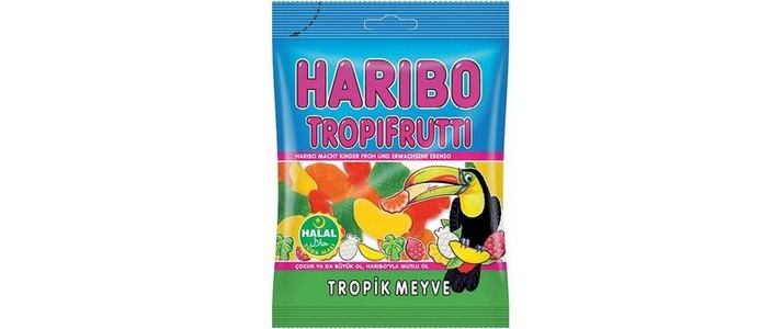 HARIBO, Haribo Tropifrutti Halal, 100g, Haribo Tropifrutti Halal, 100g