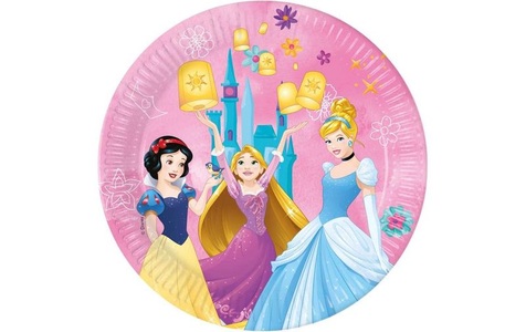 Amscan, Amscan Einwegteller Princess 8 Stück, Amscan Einwegteller Princess 8 Stück