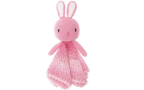 Rico Design Häkelset Baby Blankies Hase, 8-teilig