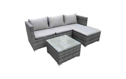 CoCon, Cocon Loungeset »Lounge-Set Brissago«, COCON Loungeset Brissago, Grau, 4 Sitzplätze