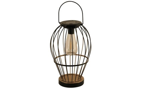 undefined, LED Laterne »SOLAR Laterne Carlow«, Luxform Laterne Solar Carlow, Schwarz