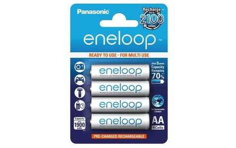 Panasonic, Panasonic eneloop HR06 Mignon (AA)-Akku NiMH 2000 mAh 1.2 V 4 St., Panasonic Akku Eneloop BK-3MCDE/4BE 2000 mAh