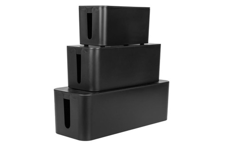 FTM, FTM Kabelbox 3er Set Schwarz, FTM Kabelbox 3er Set Schwarz