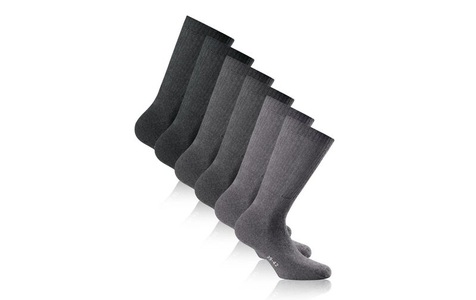 Rohner, Rohner Sport 3er Pack Socke (Größe 36, 37, 38, Grau)