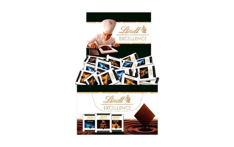 Lindt, LINDT Excellence Mini Dunkel assort 472751 Thekensteller 1000g, LINDT Excellence Mini Dunkel assort 472751 Thekensteller 1000g