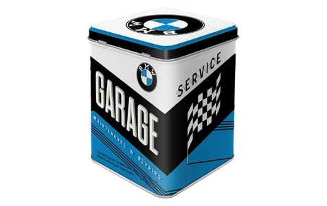 Nostalgic Art, Nostalgic Art Teebeutel-Box BMW Blau/Schwarz/Weiss, Nostalgic Art BMW Garage Tee-Box