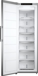 Asko, ASKO Gefrierschrank freistehend ASKO PREMIUM FN23841S Edelstahlfront und silber, Asko FN 23841 S Gefrierschrank Edelstahlfront links