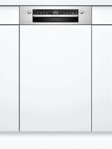 Bosch, Bosch Geschirrspüler SPI2IKS10E, Bosch Serie 2, Teilintegrierter Geschirrspüler, 45 cm, Edelstahl, SPI2IKS10E